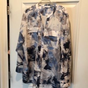 Calvin Klein button down blouse